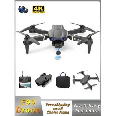 Imagem de Drone Quadcopter 4K HD Dobrável Com Controle Remoto, Fixação De Altitu