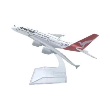 Imagem de Modelo De Avião Em Metal Diecast Qantas A380 Da Air Australia 16cm Esc