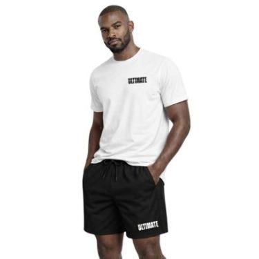 Imagem de Conjunto Masculino Camiseta Algodão Estampada E Short Tactel Ultimate-Masculino