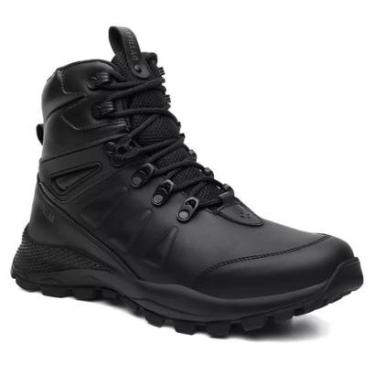 Imagem de Bota Bjorn Adventure Preto Couro Legítimo Visual Robusto Confort Plus Acabamento Aveludado-Masculino