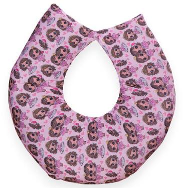 Imagem de Almofada de Amamentação para Bebe Menina com Capa Removível - AVM Enxo