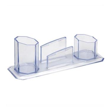 Imagem de Porta caneta / lembretes / clips cristal Waleu