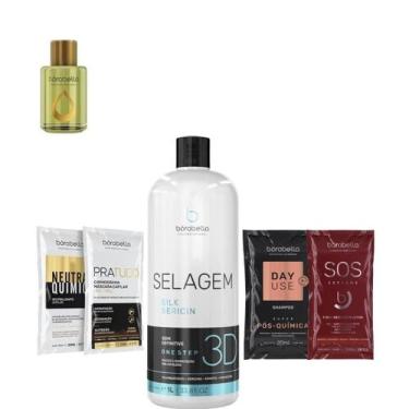 Imagem de Borabella Selagem 3D 1 Litro + Óleo Argan 7ml + Sachês