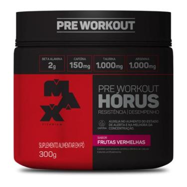 Imagem de Pré Treino Horus 300g MAX - Max Titanium, Frutas Vermelhas