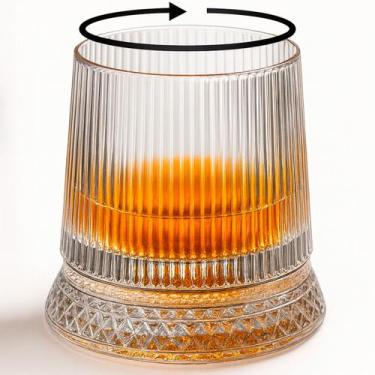 Imagem de Copo Whisky Giratório 280ml com Base de Vidro 360 Vitino Spin