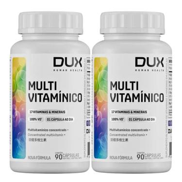 Imagem de Kit 2 Multivitamínico A-Z Sem Sabor 90 Caps Dux Nutrition-Unissex