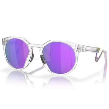 Imagem de Óculos de Sol Oakley HSTN Metal Matte Clear Prizm Violet-Masculino