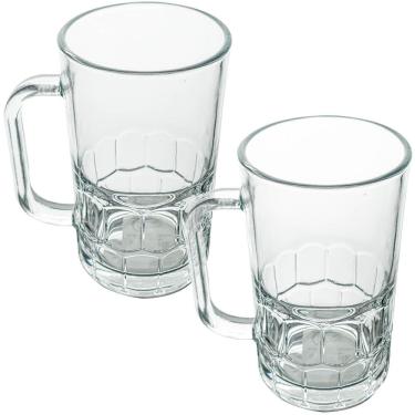 Imagem de Jogo de Canecas de Chopp de Vidro 320ml 2 Peças  - Seu Lar