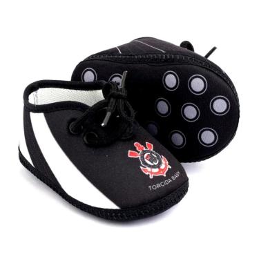 Imagem de Chuteira Bebê Corinthians Preta Oficial - Torcida Baby