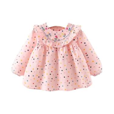 Imagem de Vestido De Princesa Com Manga Longa E Bordado Em Renda Para Meninas, V