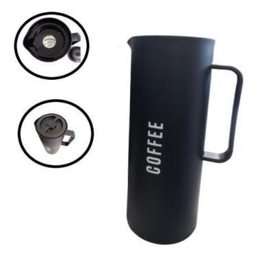 Imagem de Garrafa Térmica Café 1 Litro Manhattan Hauskraft Cor Preto - Haüskraft