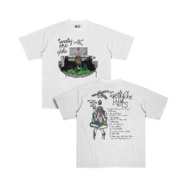 Imagem de Camiseta Oversized Masculina Y2K Hip Hop Punk Com Estampa Gráfica Da B