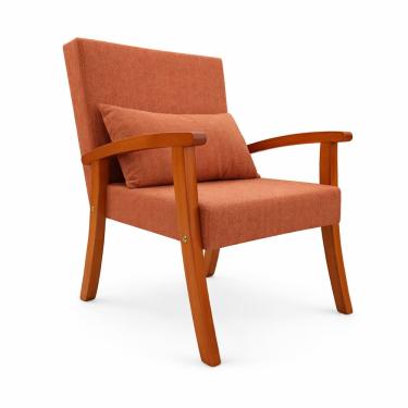 Imagem de Kit 2 Poltronas Jade Linho Premium Escritório Recepção Sala De Estar Decorativa