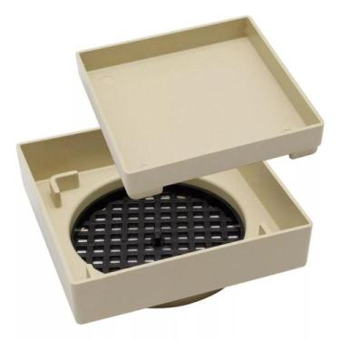 Imagem de KIT 5 Ralo Inteligente 10x10 Oculto Piso/ Porcelanato Varias Cores - D