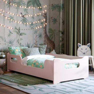 Imagem de Cama Infantil Encanto Montessoriana Solteiro com Proteção Lateral 158c