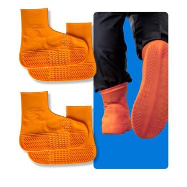 Imagem de Kit 2 Pares Protetor de Calçado Impermeável Silicone Ultraelástico Ant