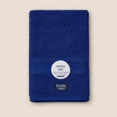 Imagem de Toalha de Rosto 100% Algodão Amy Azul Sereno 48x80cm A\CASA Soft Touch