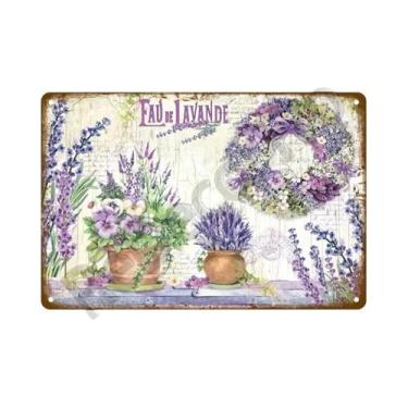Imagem de Placa De Metal Vintage Com Flores Para Decoração De Parede De Jardim, 