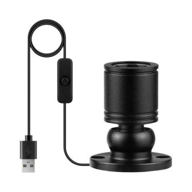 Imagem de Mini Spot LED Rotativo 1W 5V USB, Luminária De Teto Embutida Para Vitr