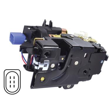 Imagem de Fechadura de Porta Traseira Direita Modelo F103 para Volkswagen Polo Hatch e Polo Sedan Após 2002 Elétrica Universal