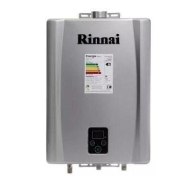Imagem de Aquecedor A Gás Rinnai Reu E21 Feh 21 Litros Digital GN Prata