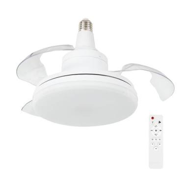 Imagem de Ventilador Pá Retrátil Teto Iluminação LED Branco - Genérico, Bivolt