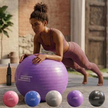 Imagem de Bola Pilates Yoga Fisioterapia Exercícios Funcional Gestante Grande 55