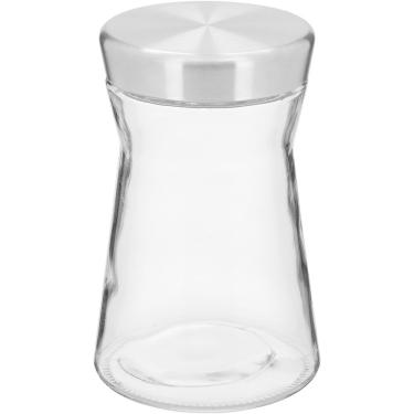 Imagem de KIT 2 POTES MANTIMENTOS HOME&CO COM TAMPA DE VIDRO 700ml 14x11x11cm