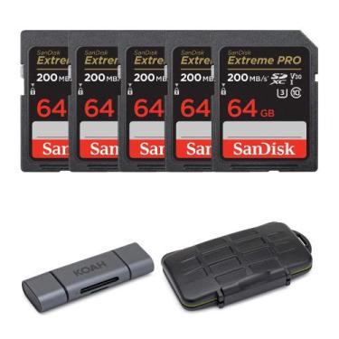 Imagem de SanDisk Cartão de Memória Extreme PRO 64GB UHS-I SDXC V30 200MB/s (Pac