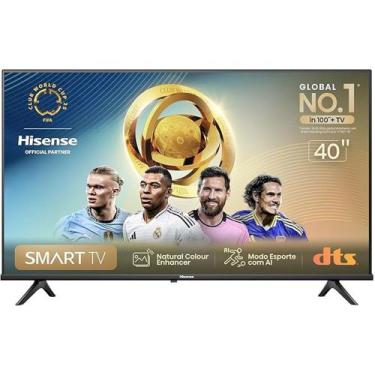 Imagem de Smart TV 40 Polegadas Hisense Full HD DLED VIDAA DTSHD Dolby Audio - H