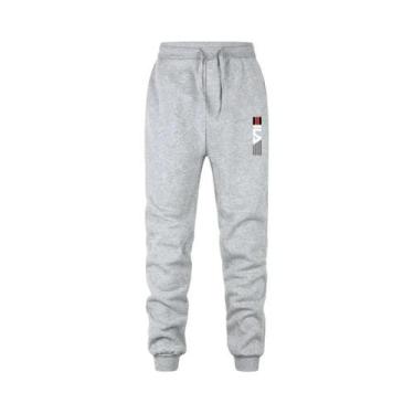 Imagem de Conjunto De Moletom Masculino Com Capuz E Calças De Fleece 2 Peças Cas