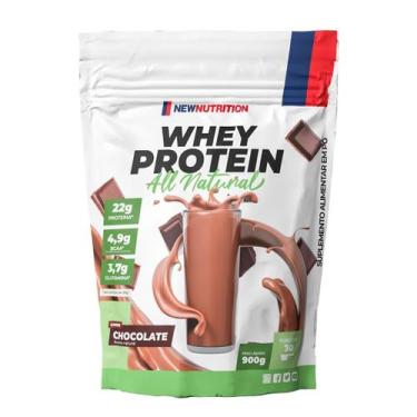 Imagem de Whey Protein All Natural - 900g Refil Chocolate - NewNutrition