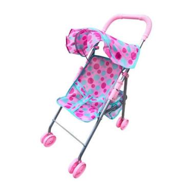 Imagem de Carrinho de Boneca Passeio Divertido com Cobertura DM Toys DMT6499