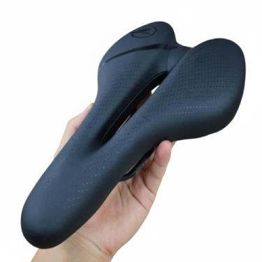 Imagem de Selim de Bicicleta MTB com Gel Preto Confortável Ergonômico - Tsw