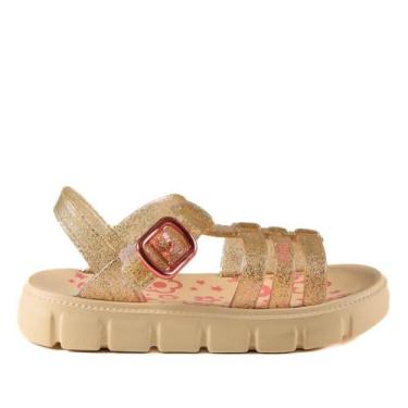 Imagem de Sandália Infantil Menina Grendene Barbie 64022000 Amarelo Rosa, 20/21