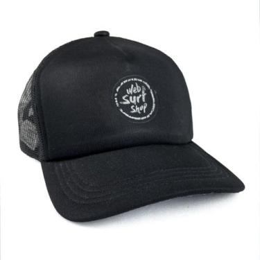 Imagem de Boné Black Trucker WSS Ink - WSS BRASIL, Preto, Único