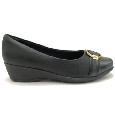 Imagem de Sapato Feminino Anabela Piccadilly 143227, Preto, 37