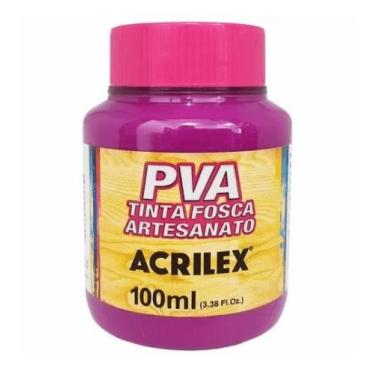Imagem de Tinta P.V.A P/Artesanato Magenta 549 100ml Acrilex Tinta P.V.A P/Artes