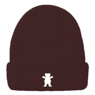 Imagem de Gorro Grizzly OG Bear Embroidery Beanie Vinho, Único, Rosewood