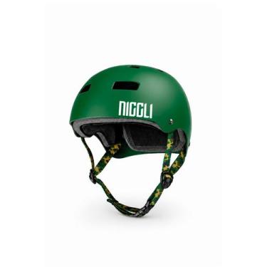 Imagem de Capacete verde fita camuflada pro fosco niggli, M