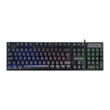 Imagem de Teclado Semi Mecânico Gamer Neologic Infinite Play Black, Iluminação Rainbow, ABNT2