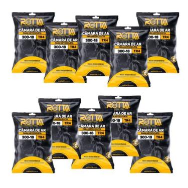 Imagem de Kit C/ 10 Câmara De Ar Moto Aro 18 CG Titan Fan YBR Factor RT18 Rotta 