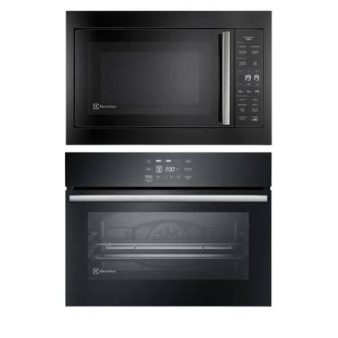 Imagem de Torre de Cocção com Micro-ondas de Embutir 34L Preto (ME3BP) + Forno de Embutir Elétrico 50L (OE5EA) Electrolux