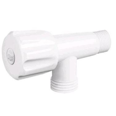 Imagem de Registro Para Máquina Lavar 1/4 Volta Branco Herc