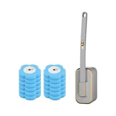Imagem de Conjunto De Escova Sanitária Descartável Com Cabo Longo E Cabeças Subs