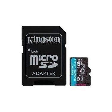 Imagem de Cartão de Memória Micro SD Kingston Canvas Go Plus 128GB 200Mbs C10 - 