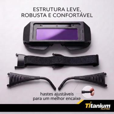 Imagem de Óculos de Solda Automático Titanium Vision Tonalidade DIN11 Titanium P