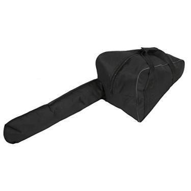 Imagem de Bolsa para transporte de motosserra, resistente à prova d'água Oxford tecido bolsa de armazenamento de motosserra portátil bolsa de armazenamento para lenhador, adequado para motosserra de 50,8 cm (preto, 55,8 cm)