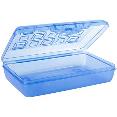 Imagem de Sterilite Caixa de lápis com tampa de tinta respingo (17224812), multicolorido