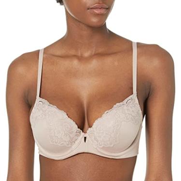 Imagem de Maidenform Sutiã feminino Comfort Devotion Your Lift com aro e alças conversíveis, Blush noturno, 36A